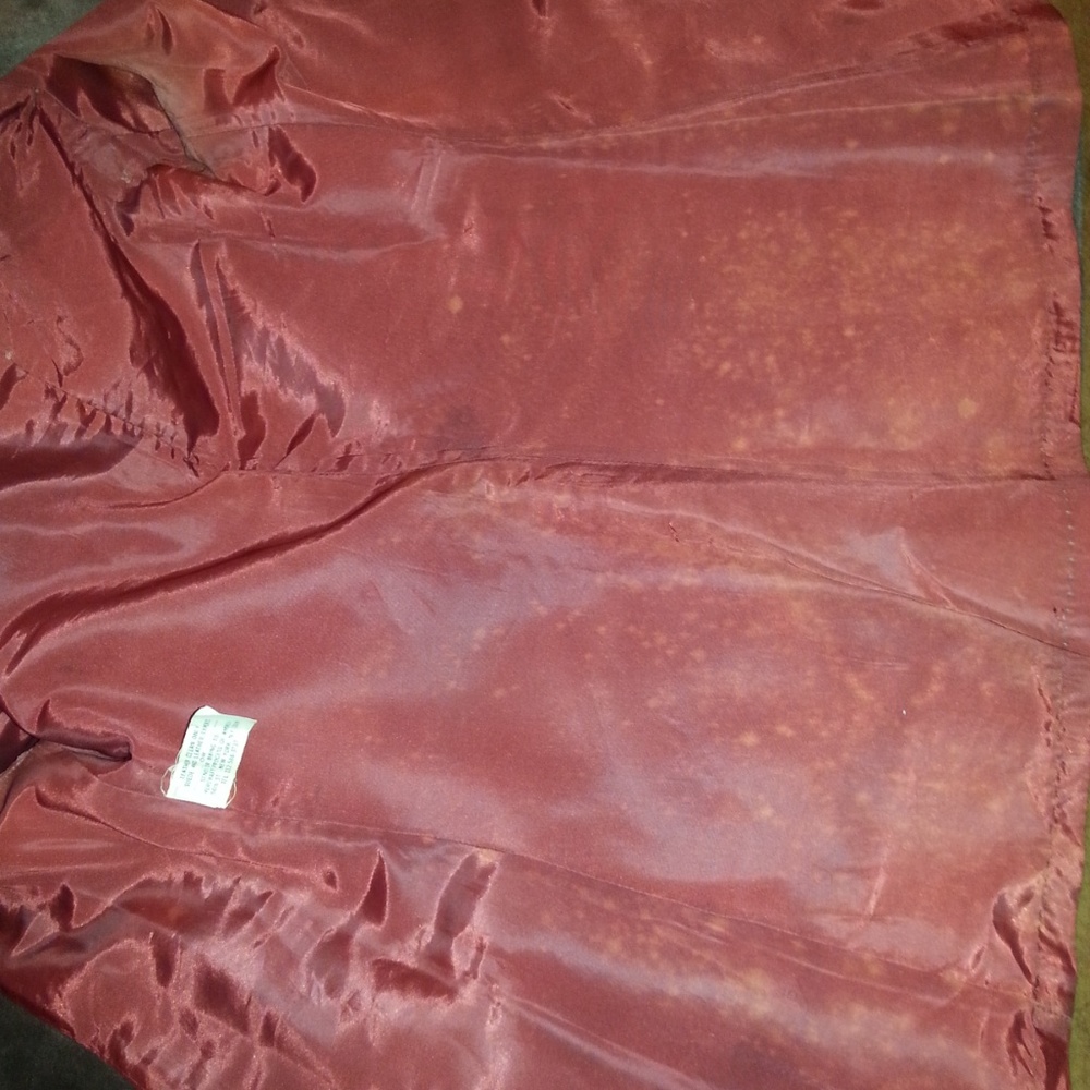 vtg Casual Corner jacket Suit 100% leather Size 7 - Picture 7 of 8